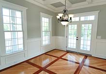 panel molding and trim with hardwood floors